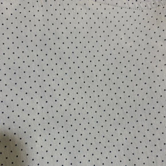 Reitmans Sky Blue Polka Dot Capri , size 4 petite, with front pockets - Picture 4 of 8